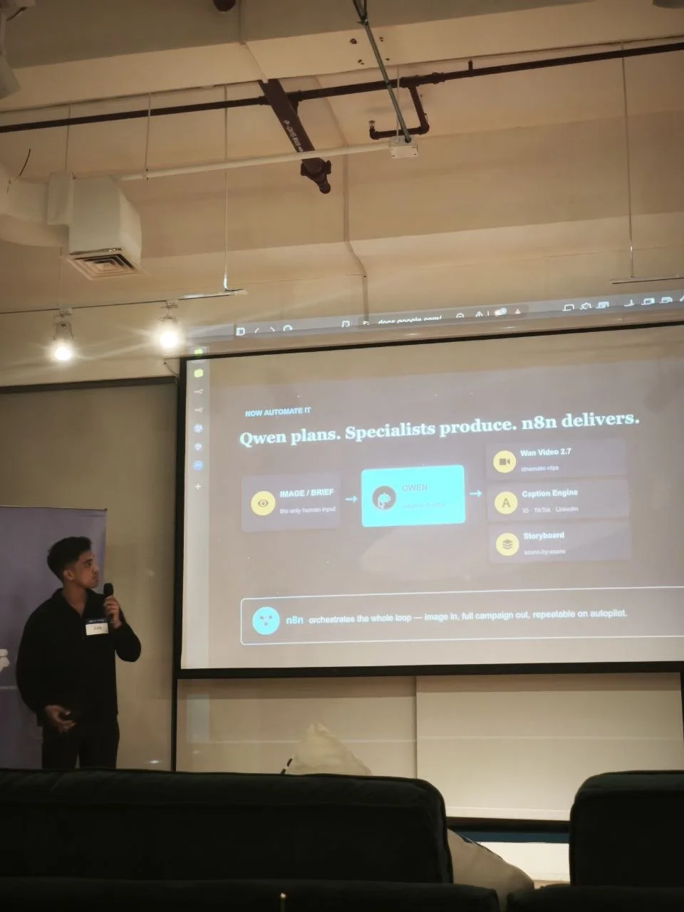 Ken speaking at Qwen Meetup Manila #2